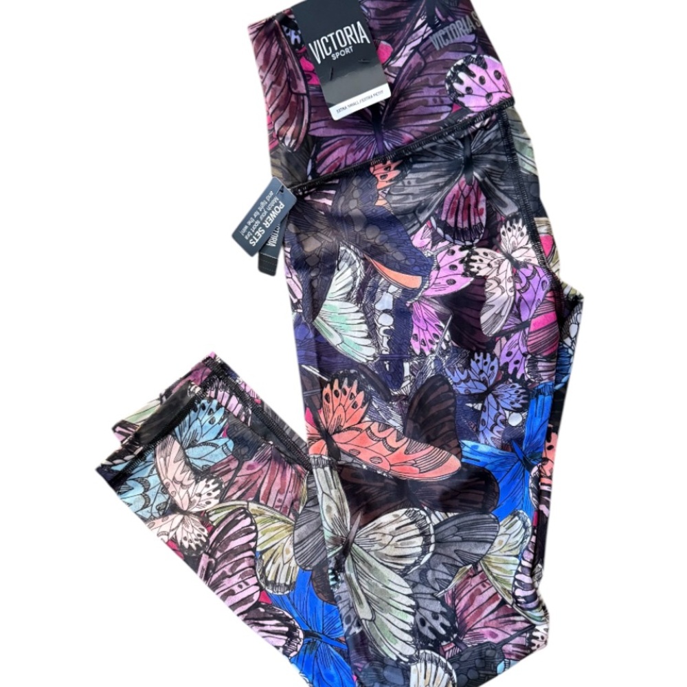 PINK by Victoria’s Secret Kids Butterfly Print Leggings - Multicolor. Size: Xs